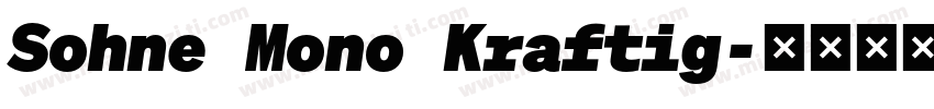 Sohne Mono Kraftig字体转换
